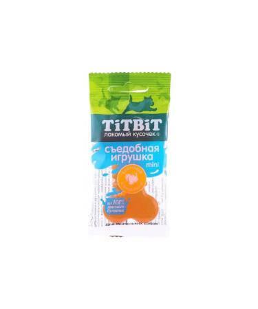 Titbit Edible toy for dogs - a bone with a turkey 20g