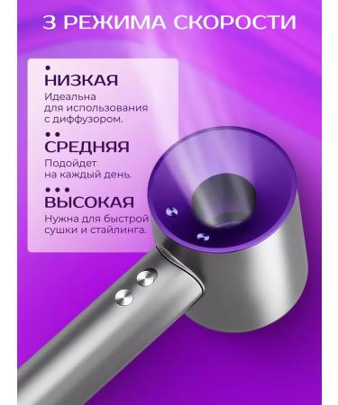 Hair Dryer Hair hairs with nozzles Basic HD Twilight Purple - Buy Online on GoSupps.com