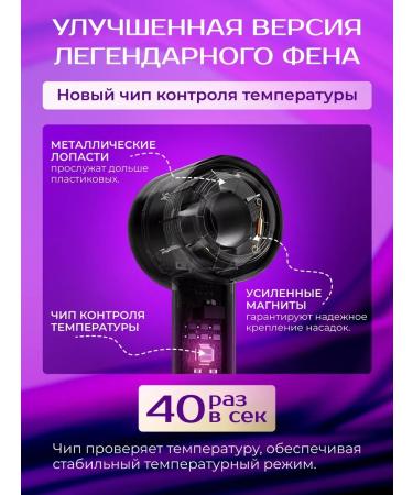 Hair Dryer Hair hairs with nozzles Basic HD Twilight Purple - Buy Online on GoSupps.com