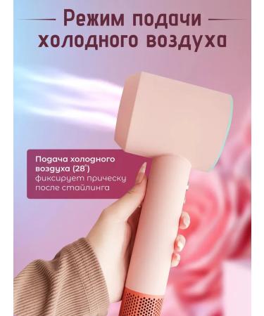 Hair hair dryer with nozzles Basic HD Pastel Pink - Buy Online on GoSupps.com