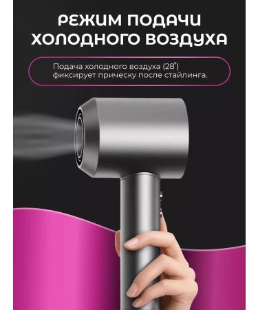 Hair Dryer Hair hairy with nozzles Basic HD Royal Fuchsia - Buy Online on GoSupps.com