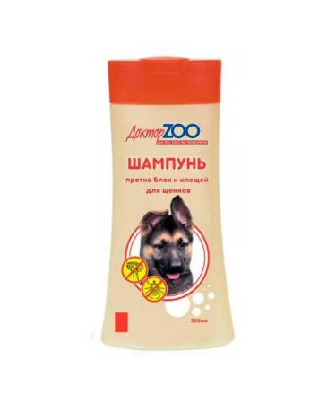 Doctor ZOO Shampoo for puppies against fleas and ticks 250 ml - Buy Online on GoSupps.com