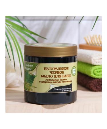 Healing recipes Black soap for a bathhouse of 500 ml