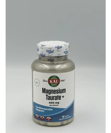 KAL Magnesi Taurat (Magnesium Tauraate) 400 mg 90 tablets - Buy Online on GoSupps.com