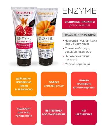 Novosvit Enzyme skin peeling for washing (2pcs) - Buy Online on GoSupps.com