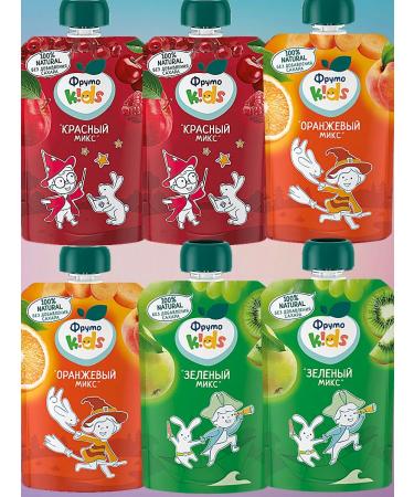 Frutonyanya Puree fruit Frutokids mix x 6