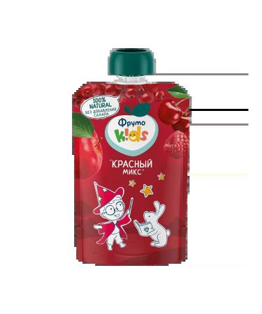 Frutonyanya Puree fruit Frutokids mix x 6 - Buy Online on GoSupps.com