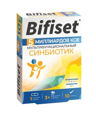 Bifiset Sinbiotik capsules 5 billion 10 pcs - Buy Online on GoSupps.com