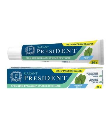 PRESIDENT Cream for fixing dentures with mint taste 20 g. - 2 ... - Buy Online on GoSupps.com