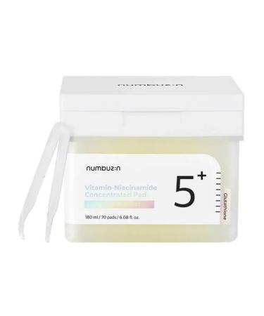 Numbuzin Toner Peda No.5 Vitamin Niacinamide Concentrated Pad 70 pcs - Buy Online on GoSupps.com