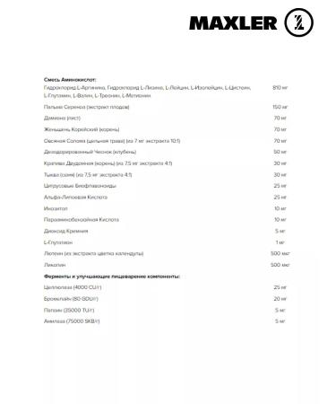 Vitamen vitamin complex for men Maxler 90 tablets - Buy Online on GoSupps.com