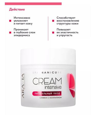 ARAVIA Professional Cream "Nourishing Care" with collagen 300ml - Buy Online on GoSupps.com
