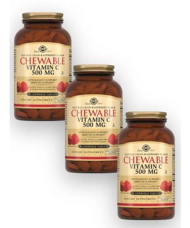 Solgar Inc Vitamin C tablet chewing raspberries 90 pcs. 3 units