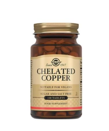 Solgar Inc Helat copper 100 tablet 400mg-2UP - Buy Online on GoSupps.com