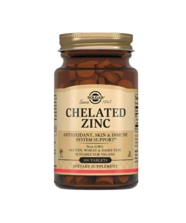 Solgar Inc Helat zinc 100 tab 2 - Buy Online on GoSupps.com