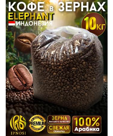IPNOSI Coffee in grains 10 kg of arabica 100% Indonesia Elephant