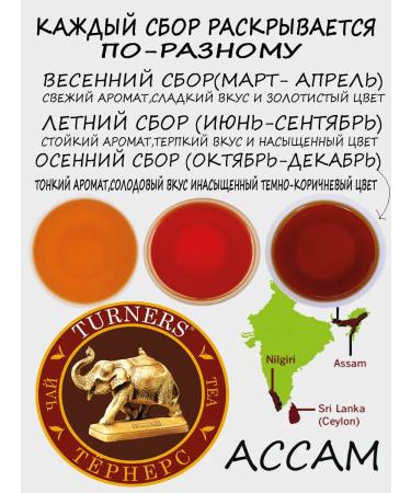 Turners Tea black leaf scattered Indian 100 g - Buy Online on GoSupps.com