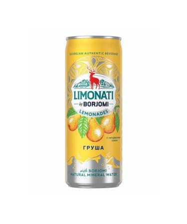 Borjomi 2 x carbonated drink lemonade pear 330 ml - Buy Online on GoSupps.com
