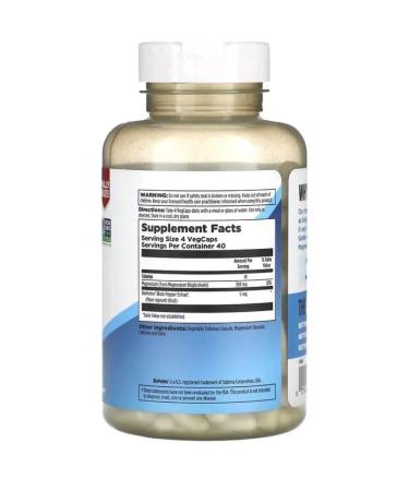 NutritionShell Kal Magnesium Glycinate 350 mg 160 capsules - Buy Online on GoSupps.com