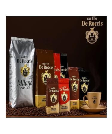 De Roccis Milano Prestige coffee grain 100% arabica 1 kg - Buy Online on GoSupps.com