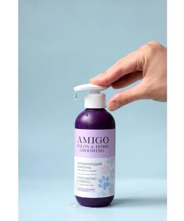 AMIGO GROOMING Moisturizing shampoo for dogs and cats 300ml - Buy Online on GoSupps.com