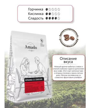 CoffeegraiEdge Coffee coffee strawberries with cream 200 grams