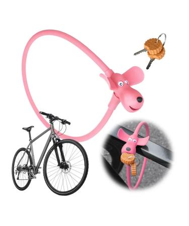 Pink bicycle lock (dog in the form of cookies) - Buy Online on GoSupps.com
