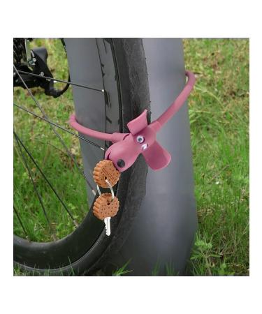 Pink bicycle lock (dog in the form of cookies) - Buy Online on GoSupps.com