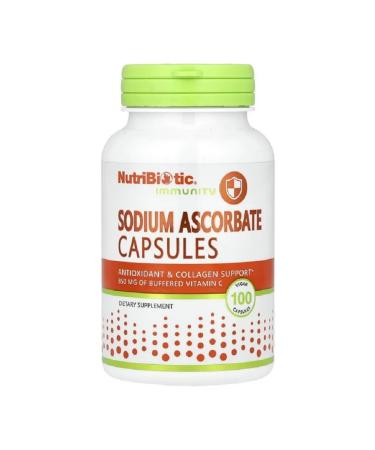 NutriBiotic Immunity Sodium ascorbate 100 plant capsules