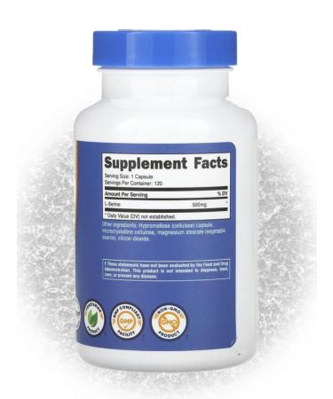 Nutricost L-Serin 500 mg 120 capsules - Buy Online on GoSupps.com