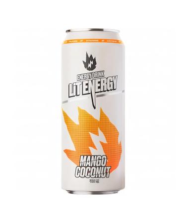 LIT ENERGY Energetic Lit Energizhi Mango-Cocorus 0.45l 12pcs - Buy Online on GoSupps.com