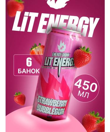 Energetic Lit Energy Strawberry chewing gum 0.45l 6pcs