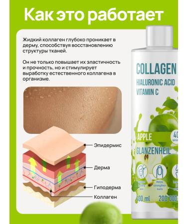 Glanzenheil Collagen for joints with hyaluronic acid and vitamin C - Buy Online on GoSupps.com