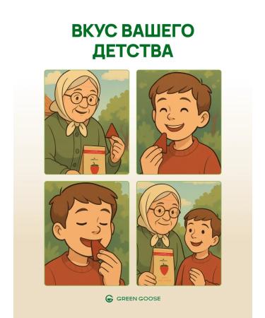 Green Goose Pastille without sugar from apples and cherries 4pcs - Buy Online on GoSupps.com