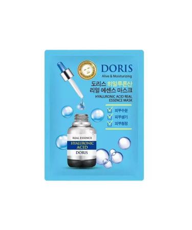 Doris Hyaluronic Acid Real Mask face mask 25 ml 12 pcs - Buy Online on GoSupps.com
