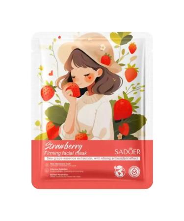 sadoer Facial face mask Strawberry Firming Facial Mask 25ml - Buy Online on GoSupps.com