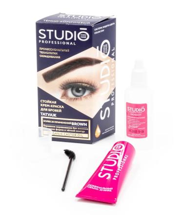 Studio Professional Essem Hair Studio eyebrow paint dark brown 30ml 4 pcs - Buy Online on GoSupps.com