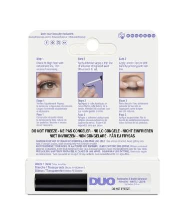 DUO Glue for eyelashes with a brush vitamin B and pink water - Buy Online on GoSupps.com