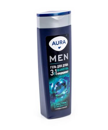 Aura Soul gel male extra freshness with taurin 380ml 4 pcs - Buy Online on GoSupps.com