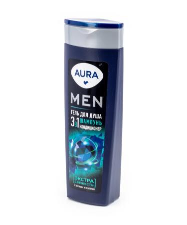 Aura Soul gel male extra freshness with taurin 380ml 4 pcs - Buy Online on GoSupps.com