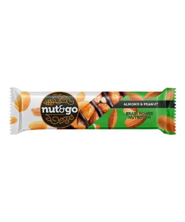 NUT N GO Almond bar with arachyis paste 36 g 18pcs - Buy Online on GoSupps.com