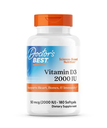 Doctor's Best Vitamin D3 50 g (2 000 IU) 180 capsules