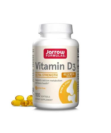 Jarrow Formulas Vitamin D3 62.5 g (2 500 IU) 100 gel capsules