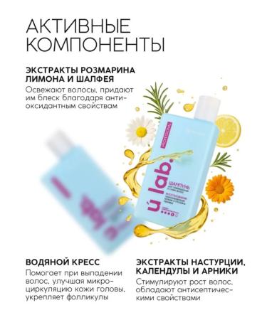 URAL LAB Professional shampoo for dry hair. Recovery - Buy Online on GoSupps.com
