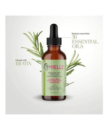 Mielle Organics Oil for hair growth and eyelashes with rosemary 59 ml - Buy Online on GoSupps.com