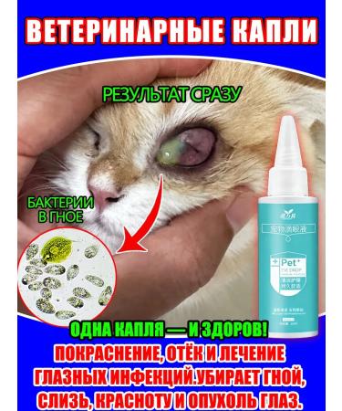 Eye drops for dogs and cats Quick treatment 60ml