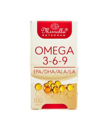 Mirrolla omega 3-6-9 capsules weighing 370 mg 100 pcs - Buy Online on GoSupps.com