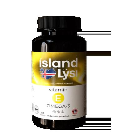 Lysi Omega-3 Fish Fat with Vitamin E Capsules of 500 mg 60 pcs