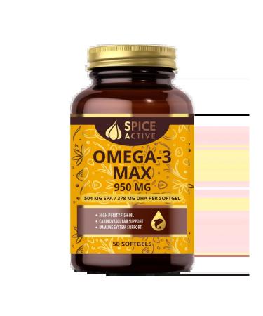 Spice asset Spice Active Omega-3 Max 950 mg capsule capsule ...