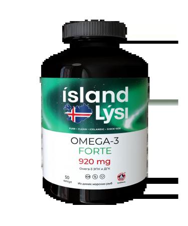 LISI (LYSI) omega-3 Fort 920 mg Omega-3 Forte 920 mg capsules ...